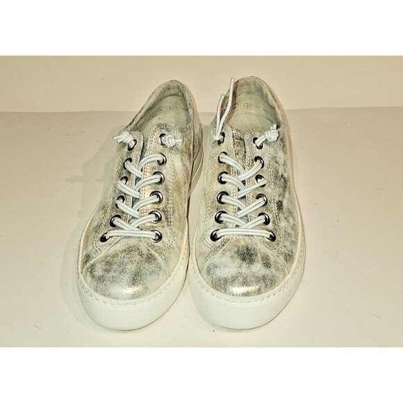 NEW Paul Green Bixby Suede Metallic Platform Sneaker Size UK 3 ( US 5.5) - Picture 2 of 9